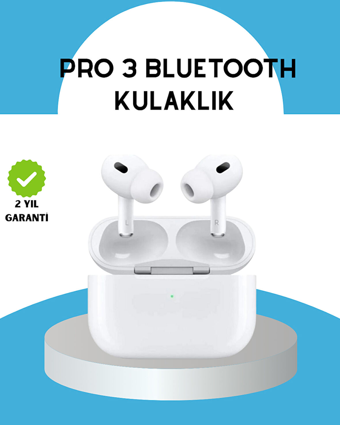 Bluetooth 5.3 Kablosuz Kulaklık – Gürültü Engelleyici 24 Saat Pil Süreli