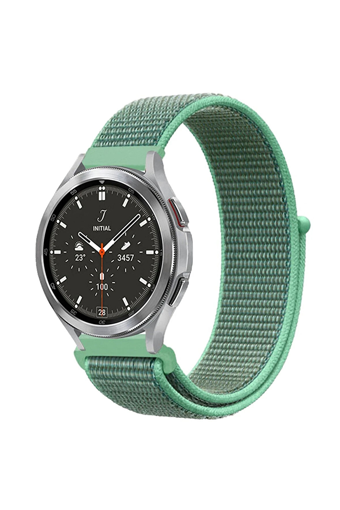 Watch 22mm Hasırlı Cırtcırtlı Kordon - Turkuaz1-(5796)