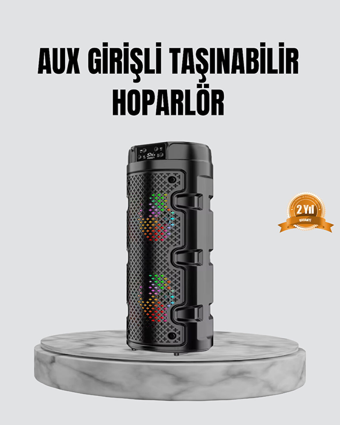 Taşınabilir Bluetooth Hoparlör Çift Sürücü Güçlü Bas HD Ses Çoklu Bağlan