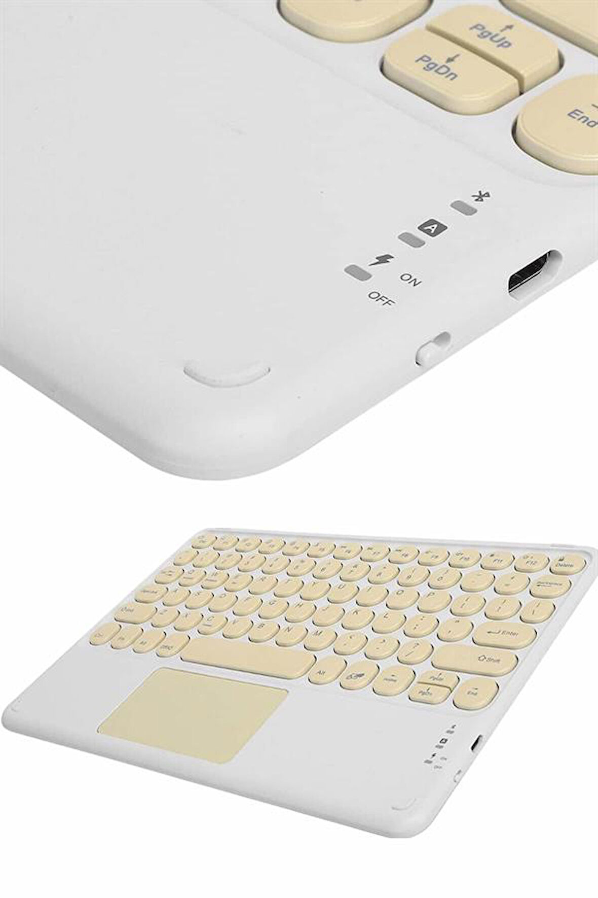 Profesyonel Wifi Q Klavye Bluetooth Klavye Touchpad 10.8 Inç