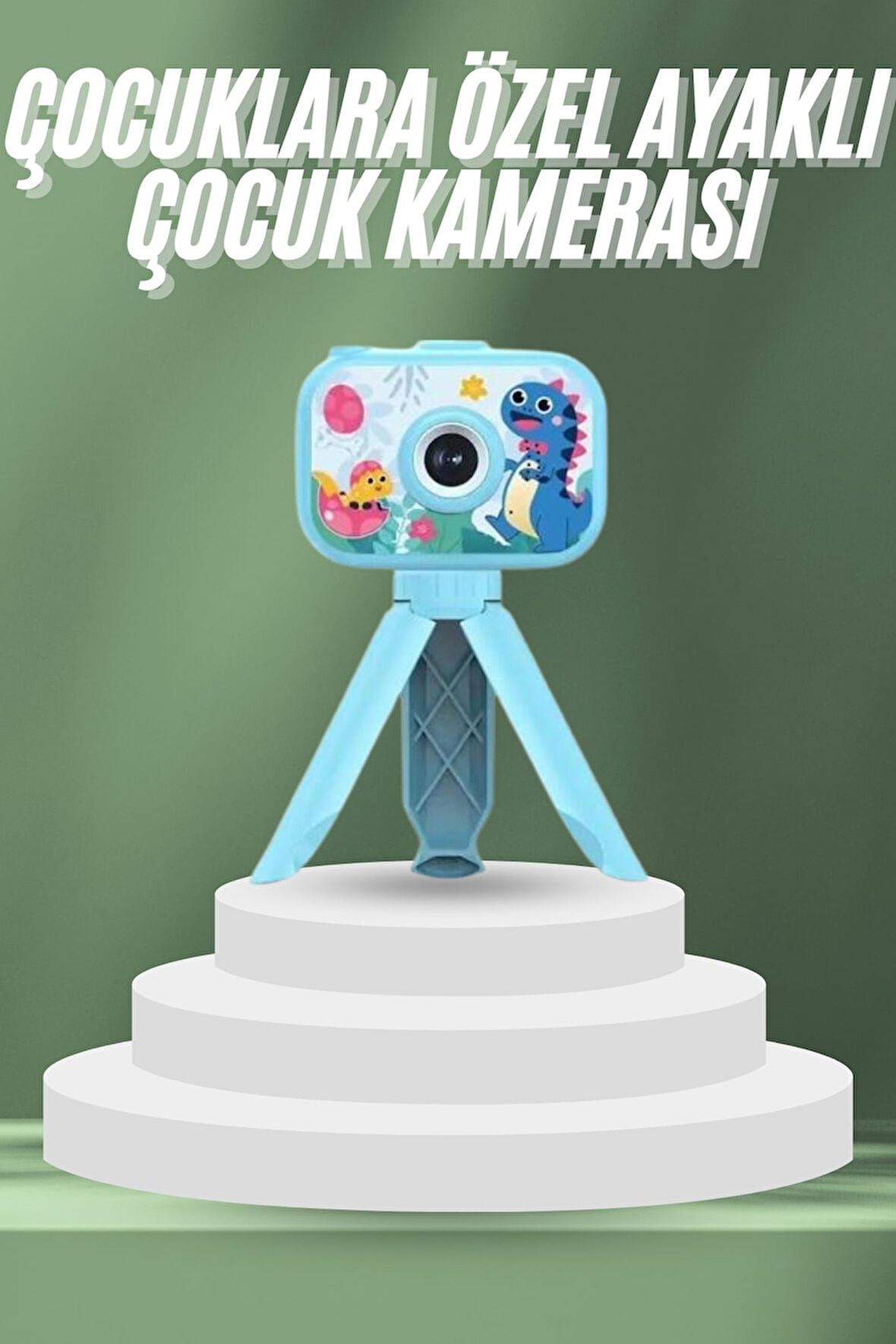 Çocuklara Özel Ayaklı Mini Fotoğraf Makinesi Dijital LCD Ekran