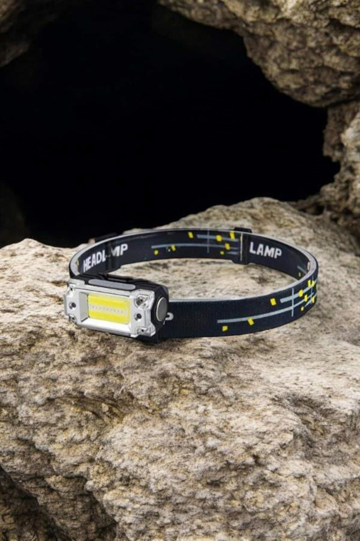 Kafa Lambası El Fenerli Kamp Lambası USB Şarjlı Esnek Lamba