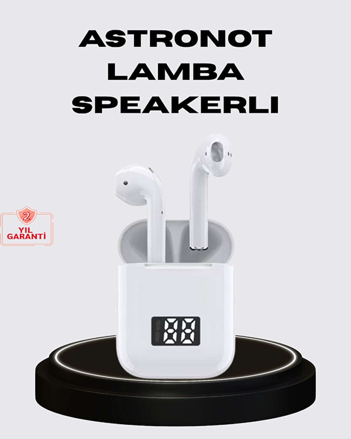 Bluetooth 5.0 Kablosuz Kulaklık – LED Şarj Göstergesi Dokunmatik Kontrol ve Suy