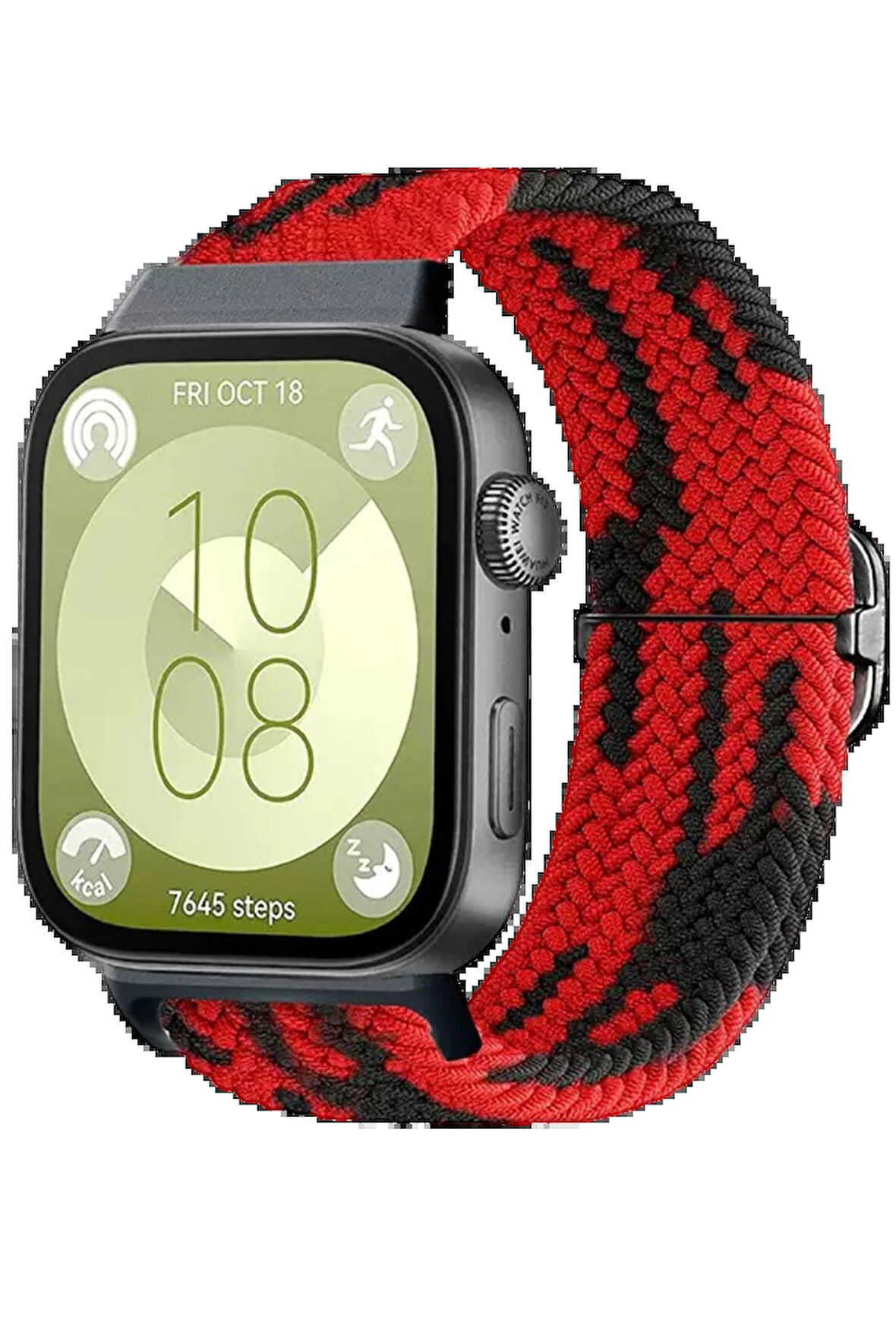 Huawei Fit 4 Star Kordon - Kırmızı-Siyah-(5796)