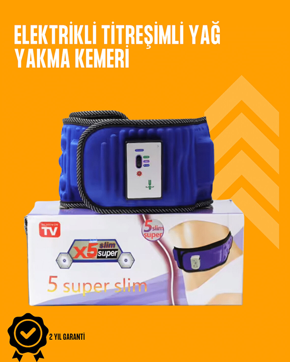 Titreşimli Masaj ve Zayıflama Kemeri – 5 Motor 20 Mıknatıs Ayarlanabilir Hız