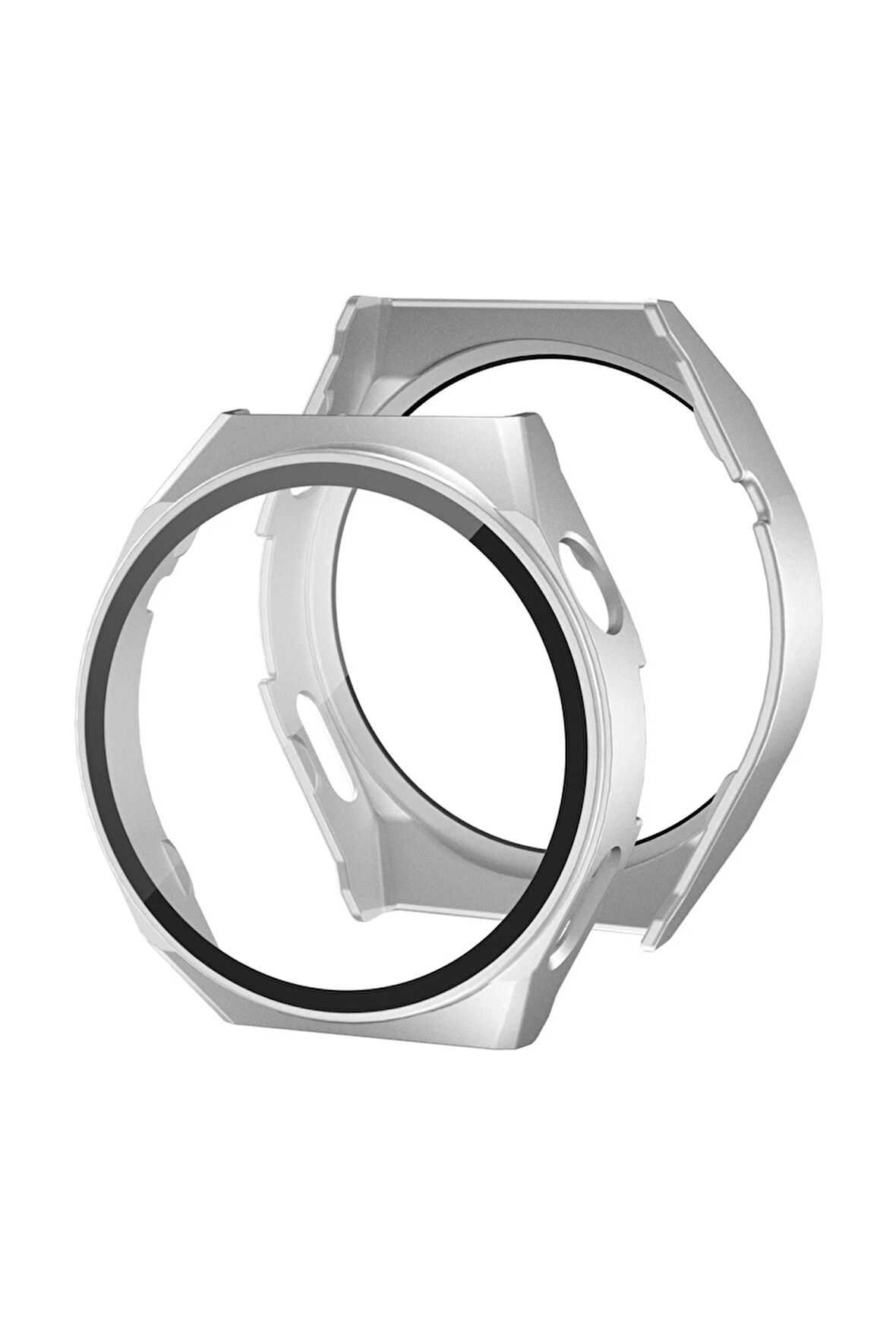 Huawei Watch GT3 42mm Dota Camlı Kasa Ekran Koruyucu - Gümüş-(5796)