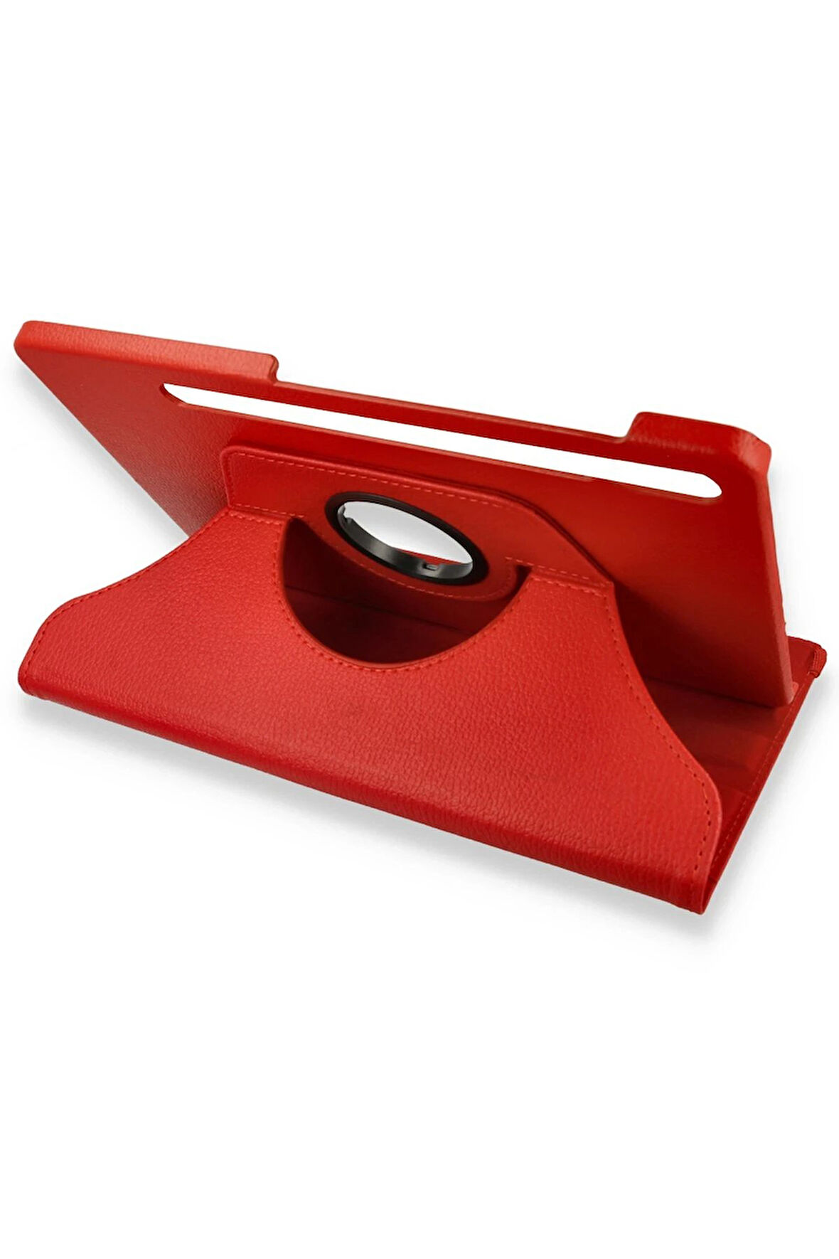 Samsung Galaxy X800 Tab S8 Plus 12.4 Kılıf 360 Tablet Deri Kılıf - Kırmızı-(5
