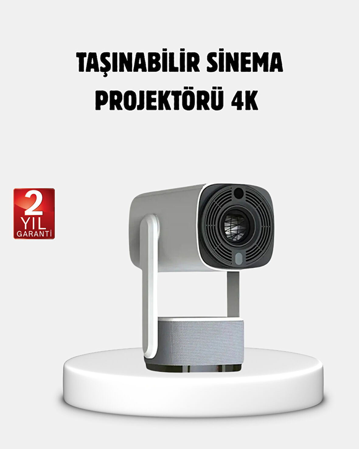 HD 720p Projeksiyon Cihazı – Geniş Ekran 10.000 Saat Ampul Ömrü Ev Sineması D