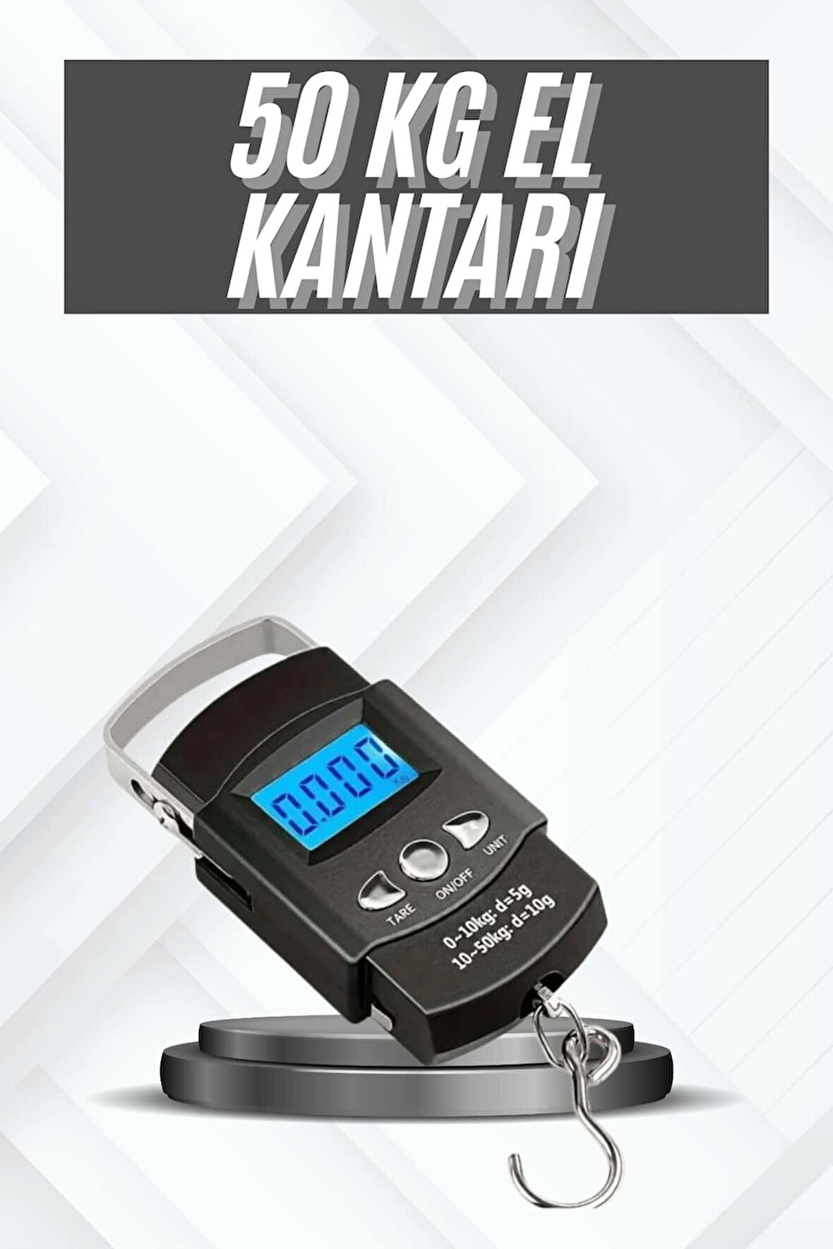 Profesyonel El Terazisi El Kantarı 50 Kg Dijital Göstergeli Tartı