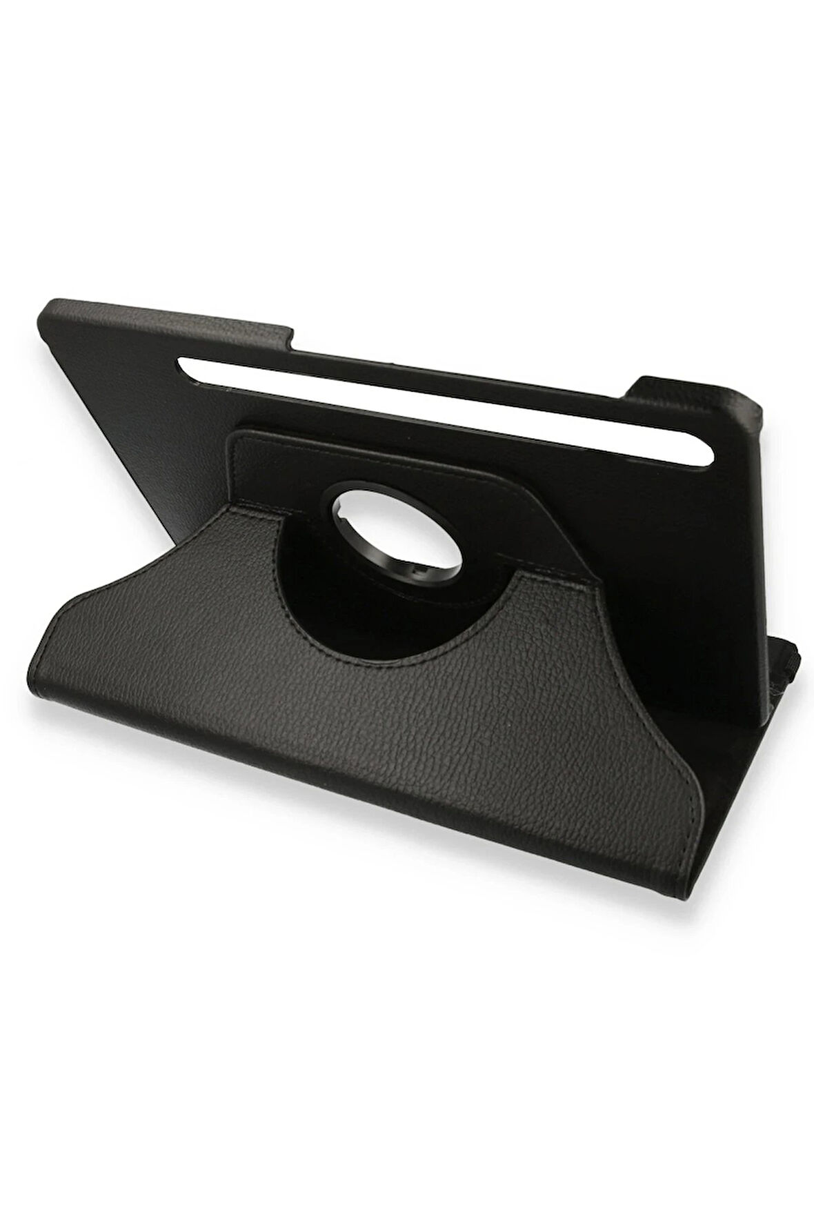 Samsung Galaxy X800 Tab S8 Plus 12.4 Kılıf 360 Tablet Deri Kılıf - Siyah-(5796)