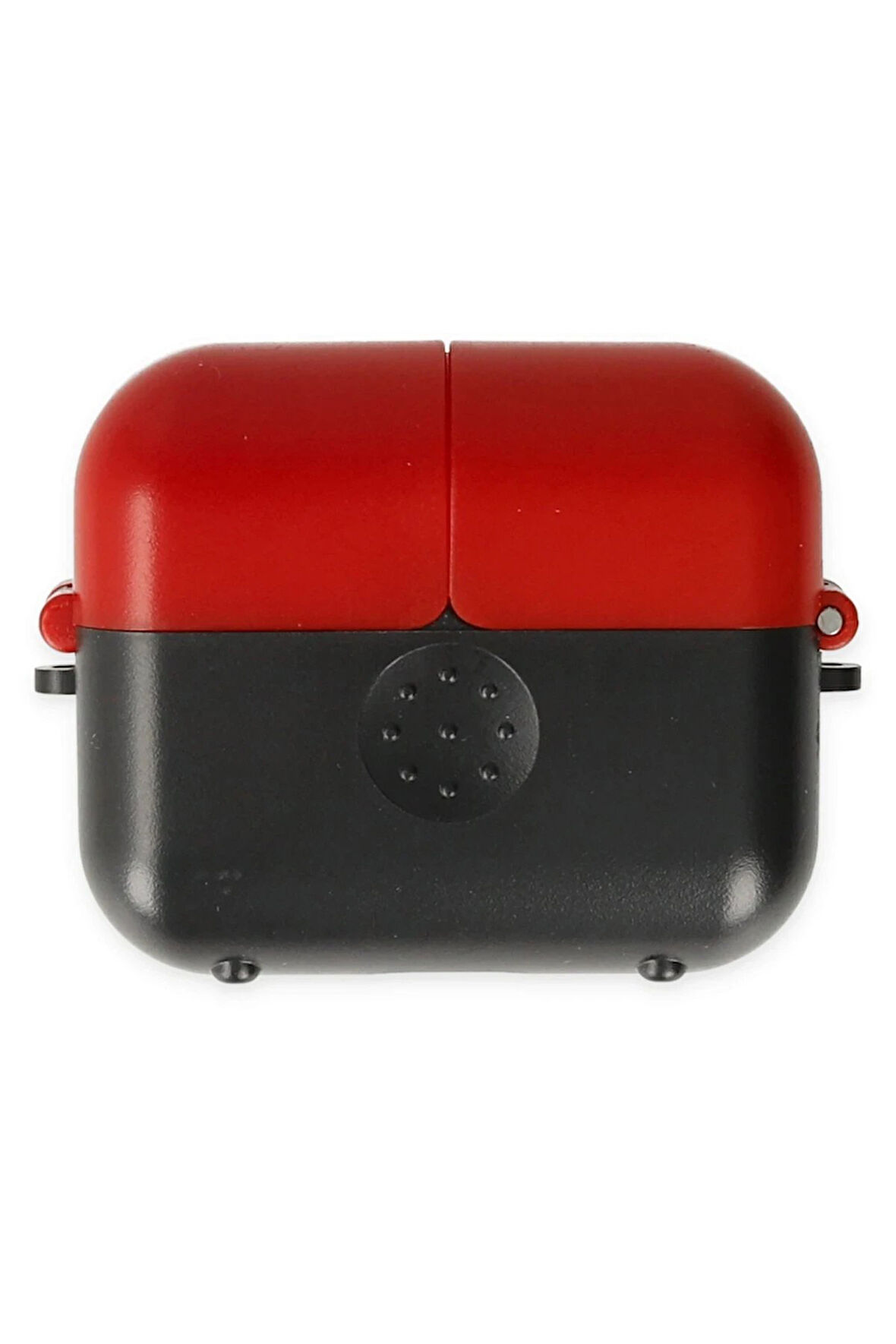 Airpods 3 (3.nesil) Basmalı Kılıf - Siyah-Kırmızı-(5796)