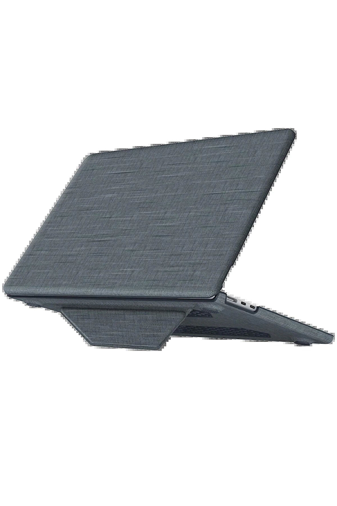 Macbook Pro 13 2020 Macbook Kumaş Kapak - Gri-(5796)