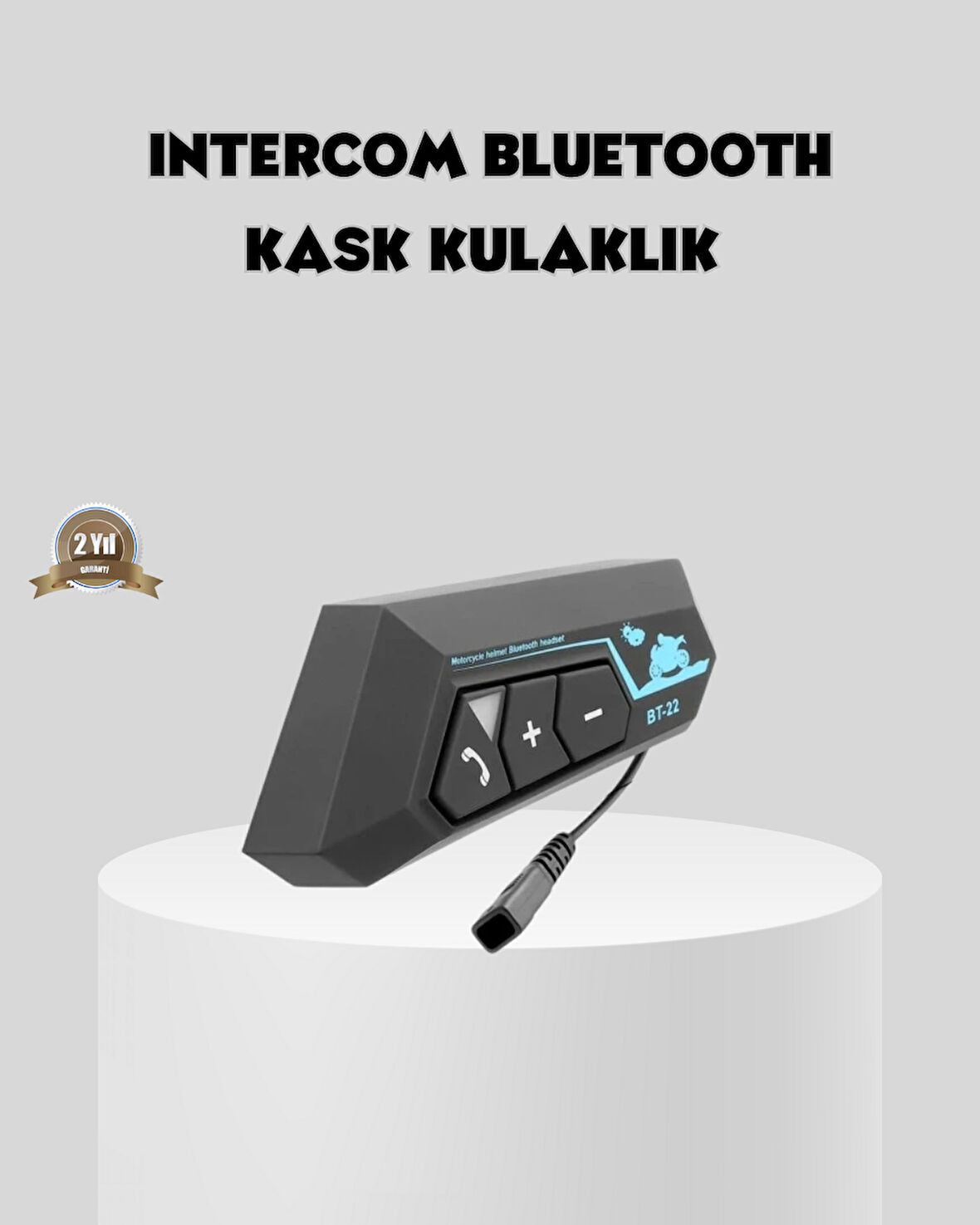 BT22 Kask İçi Bluetooth Kulaklık Hızlı Eşleşme ve Gürültü Önleyici Mikrof