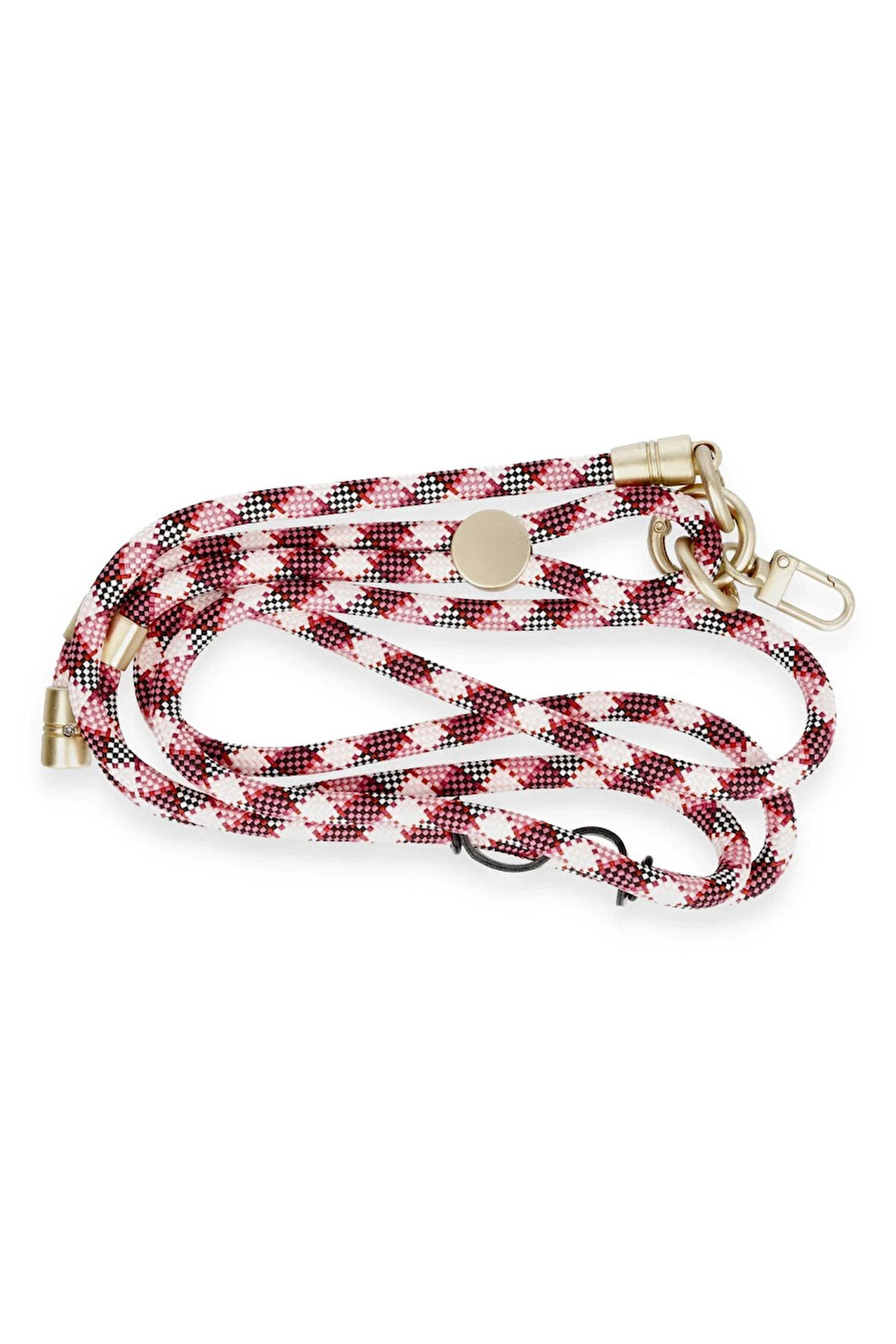 JE Desenli Boyun Askısı - Pembe-(5796)