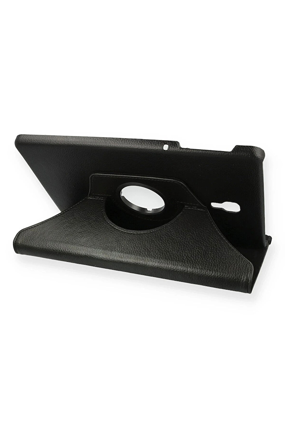 Samsung Galaxy T590 Tab A 10.5 Kılıf 360 Tablet Deri Kılıf - Siyah-(5796)