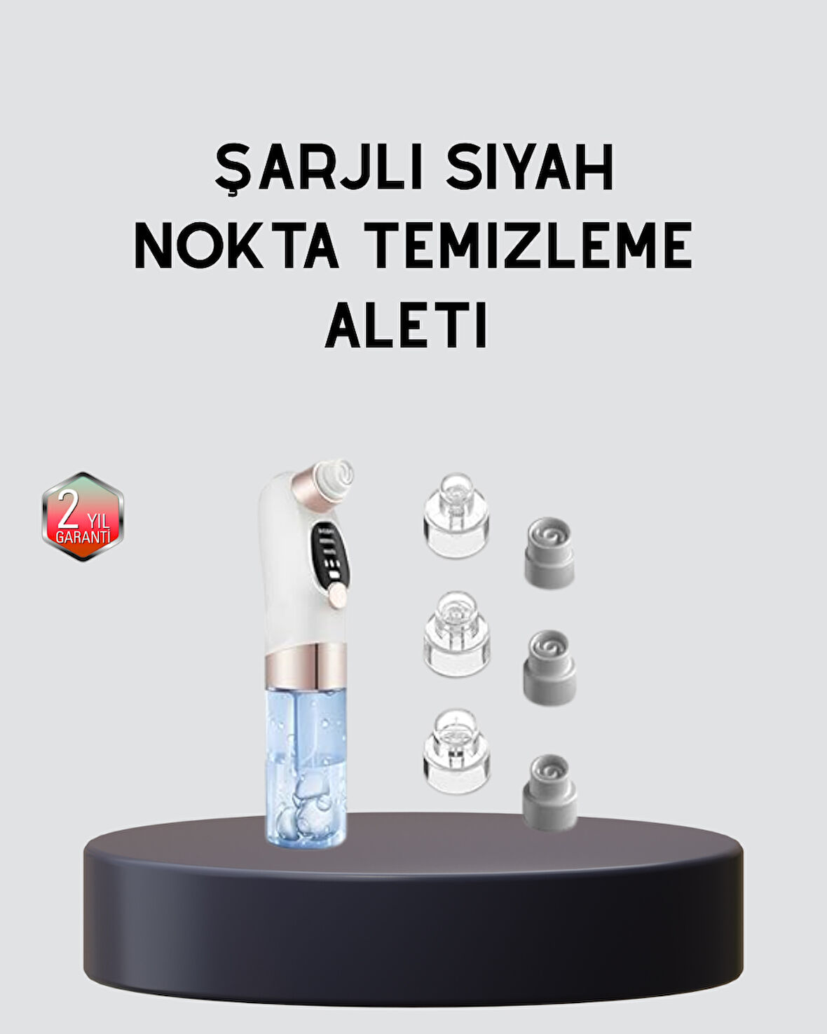 3 Kademeli Vakumlu Gözenek Temizleme Cihazı – Cilt Yenileyici Masaj ve Derin Tem