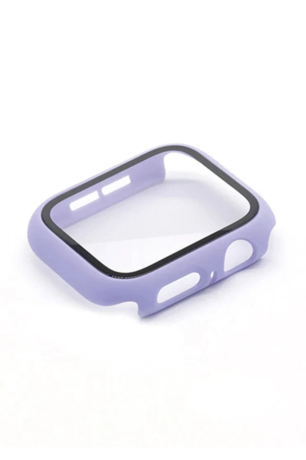 Apple Watch 38mm Camlı Kasa Ekran Koruyucu - Lila-(5796)