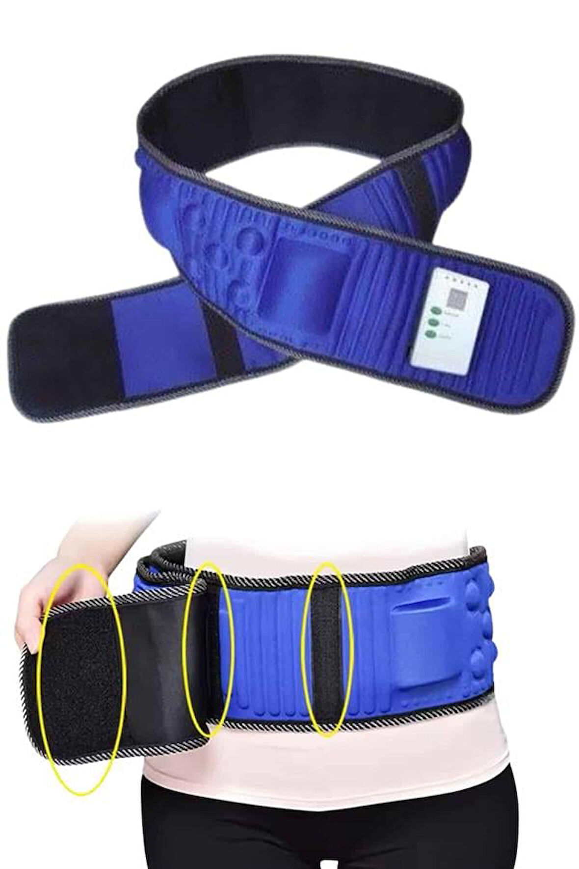 Göbek İnceltme Kemeri Kas Gevşetici Masaj Aleti Titreşimli Masaj Kemeri