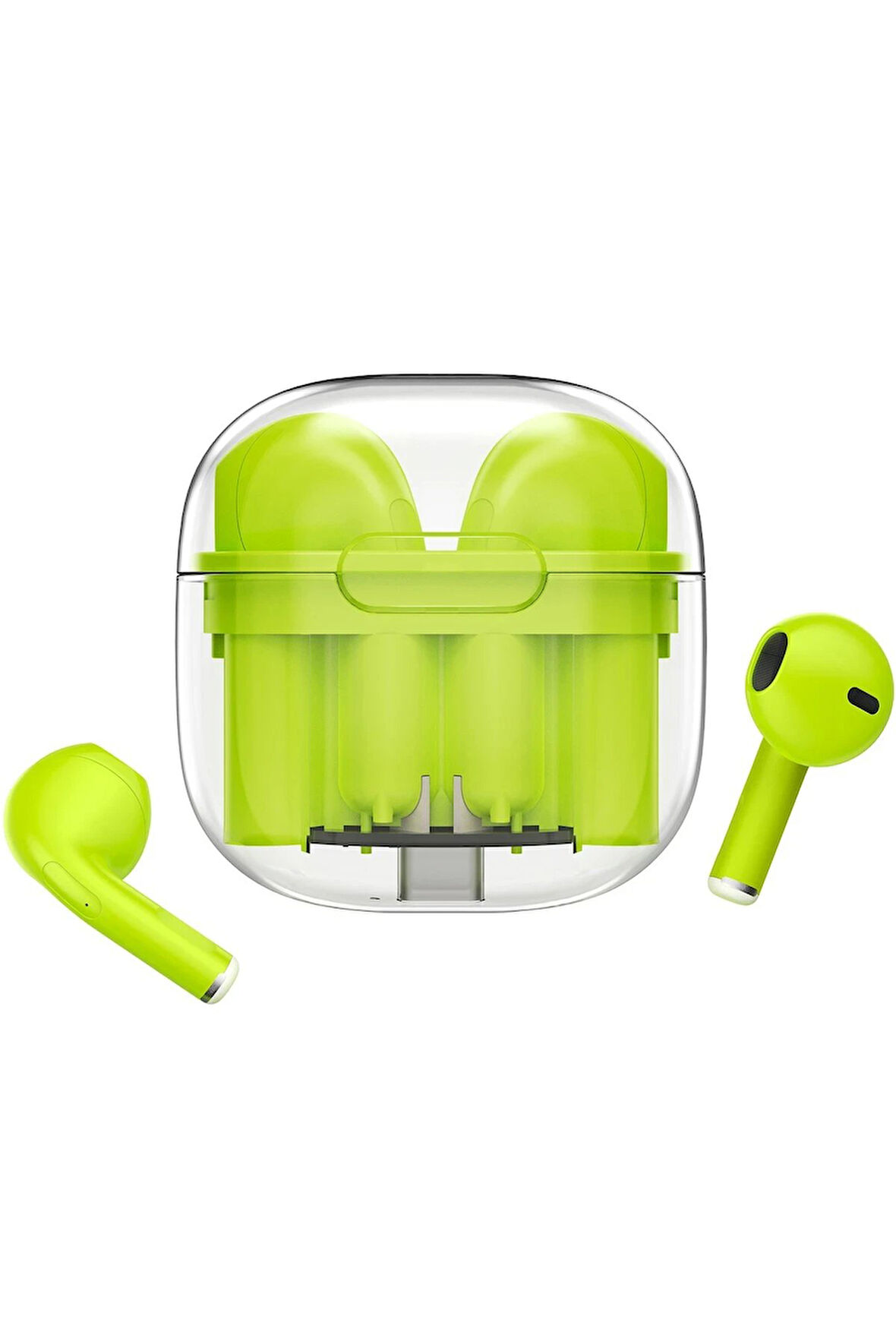 LS-09 Bluetooth 5.3 TWS Kablosuz Airpods Kulaklık - Yeşil-(5796)