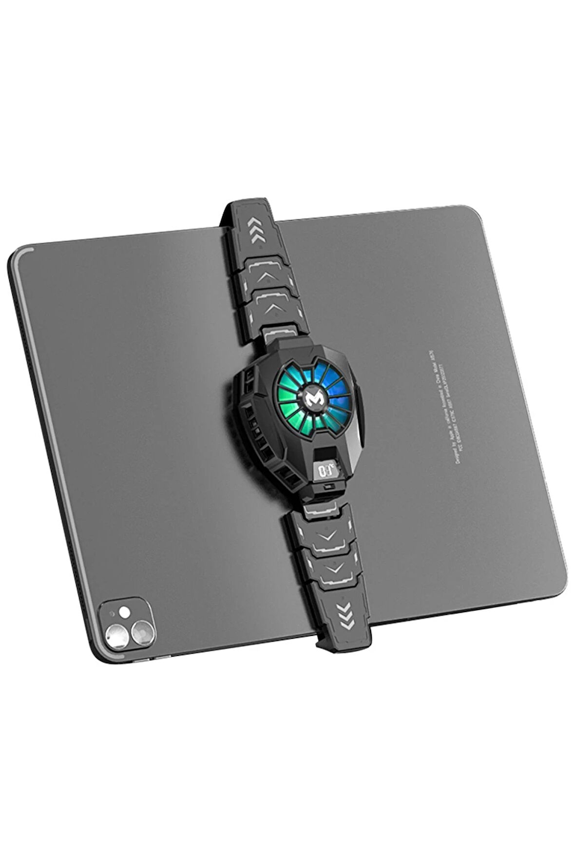 DL05 RGB Radyatör Tablet ve Telefon Soğutucu Fan - Siyah-(5796)