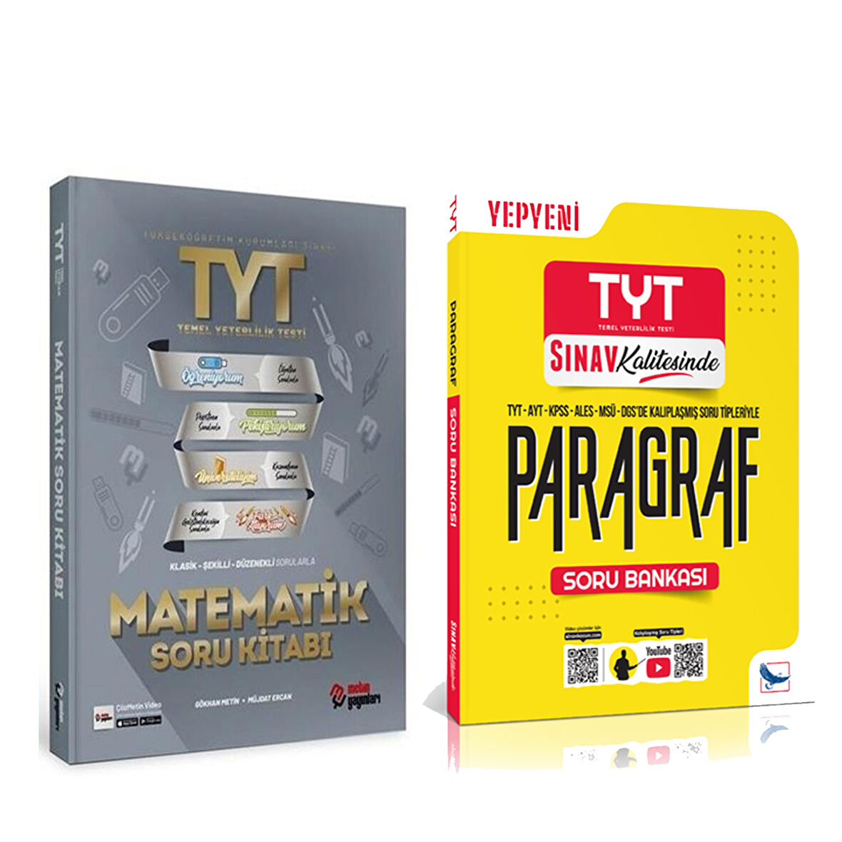 Metin TYT Matematik ve Sınav Yayınları Paragraf Soru Bankası Seti 2 Kitap