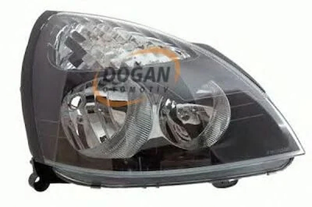 Renault Clio Ön Far Siyah Sağ 2001 Sonrası Uyumlu