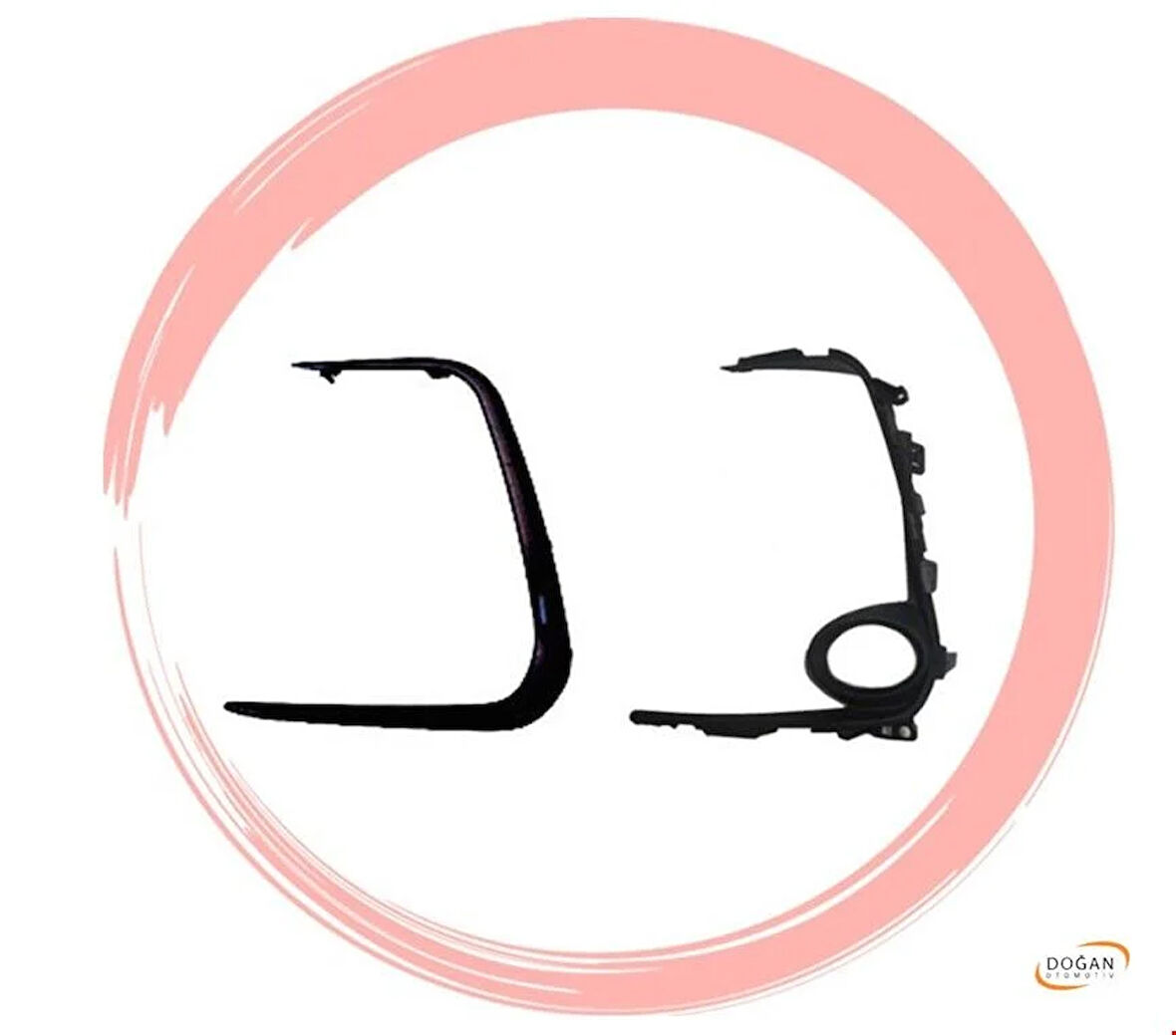 Toyota Corolla Sis Far Çerçevesi Sol İç-Dış Siyah 2019 Sonrası Uyumlu