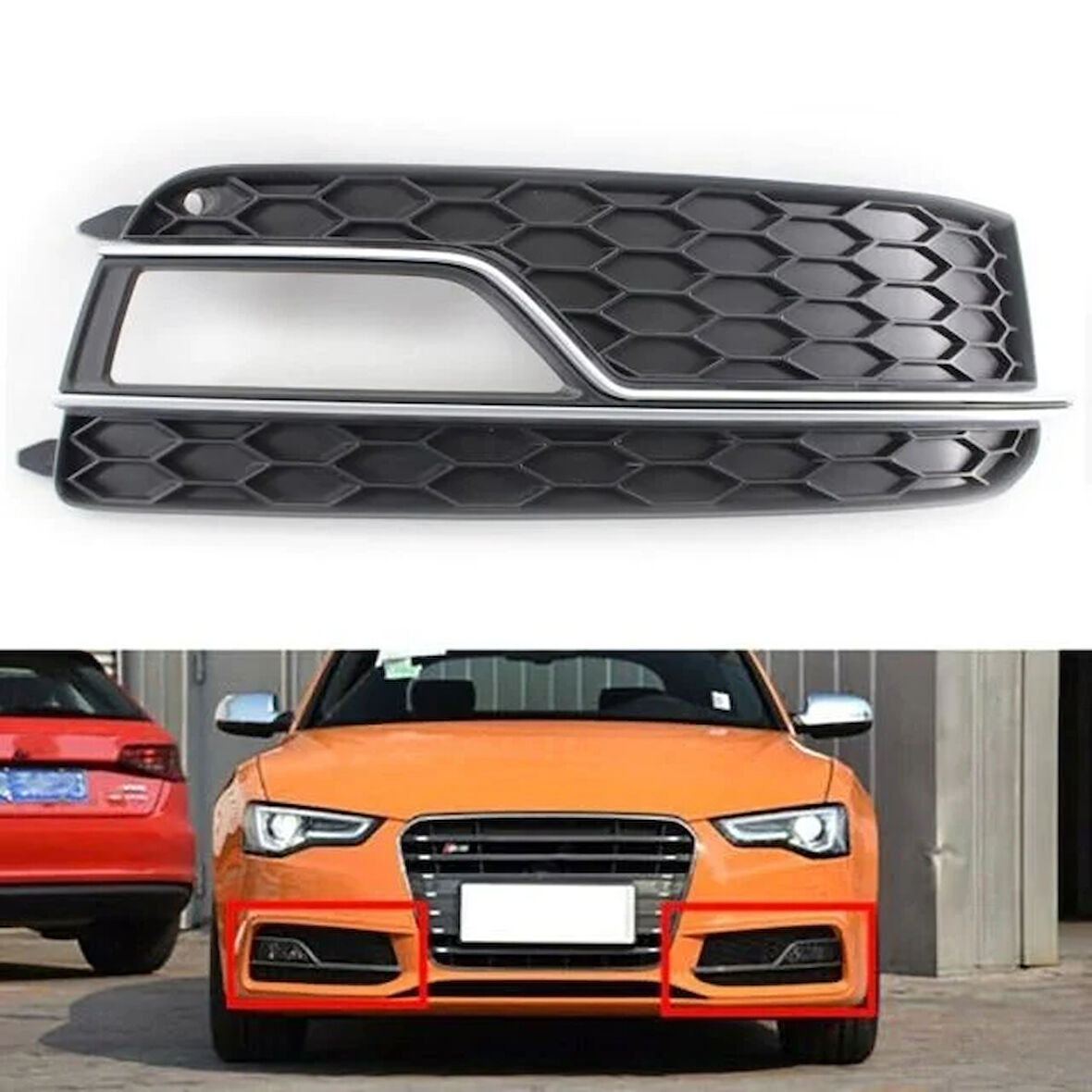 Audi A5 Ön Tampon Izgara Sol (S5) 2012 Sonrası Uyumlu