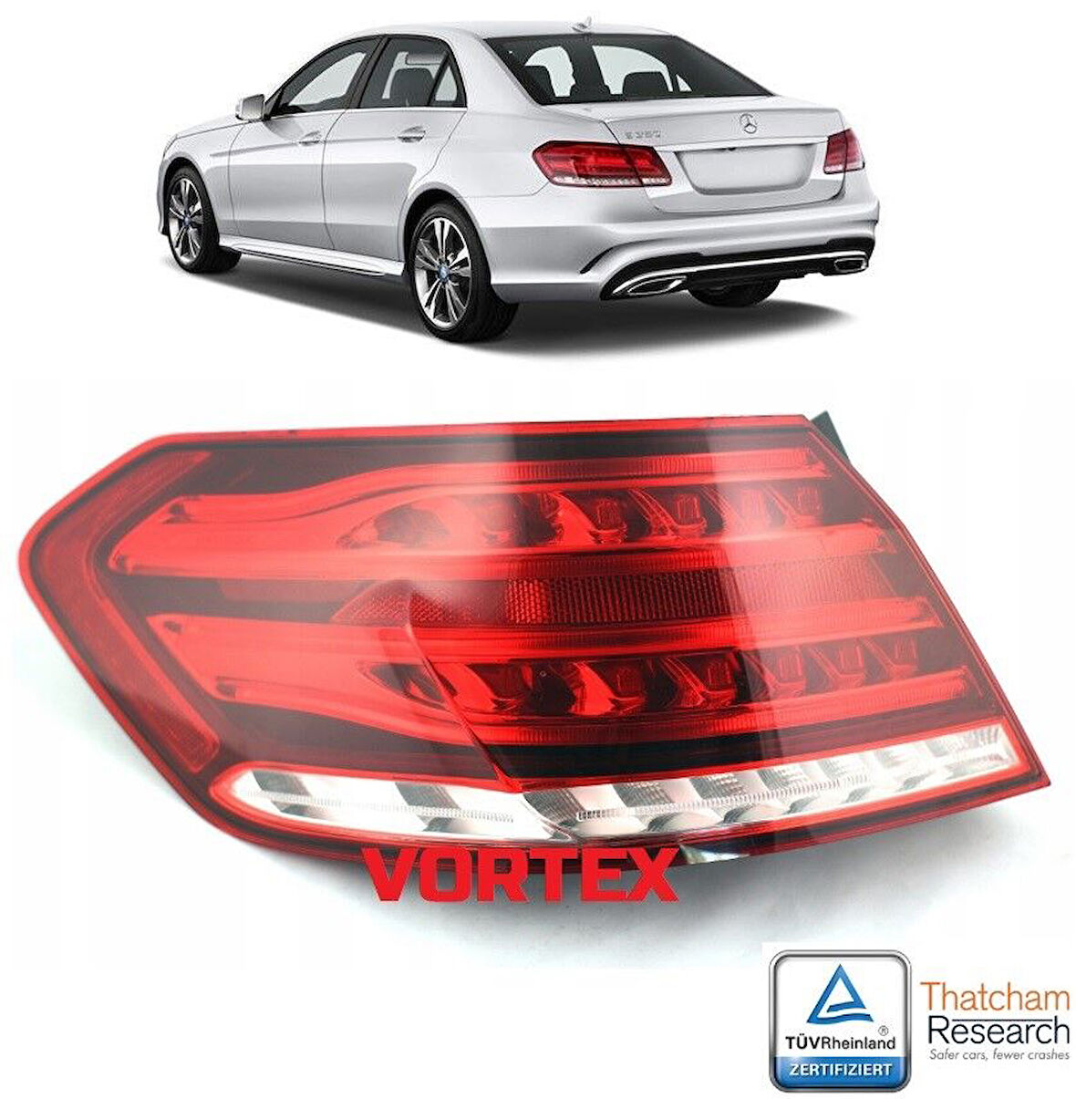 Mercedes W212 Stop Lambası Dış Sol 2013 Sonrası Uyumlu