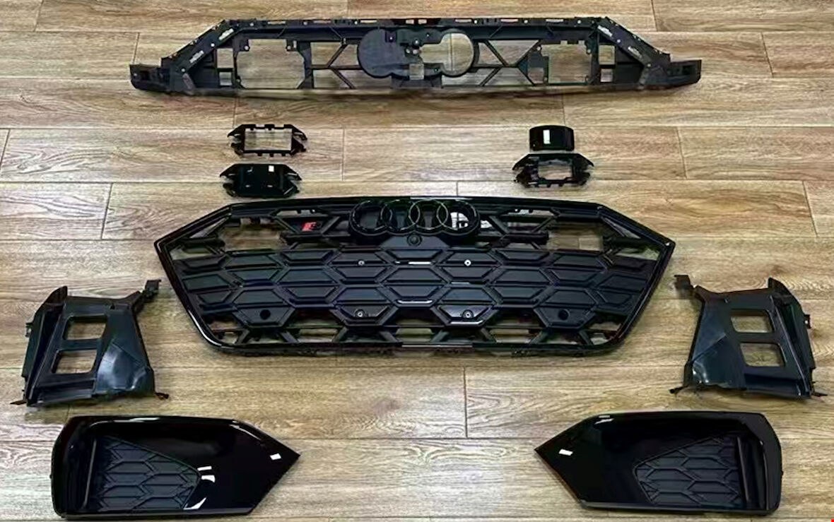Audi A7 2023 ve Sonrası Uyumlu Siyah Ön Panjur + Tampon Izgara Seti