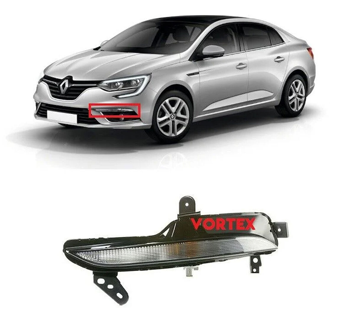 Renault Megane 4 Ön Tampon Sinyali Sol 2015 Sonrası Uyumlu