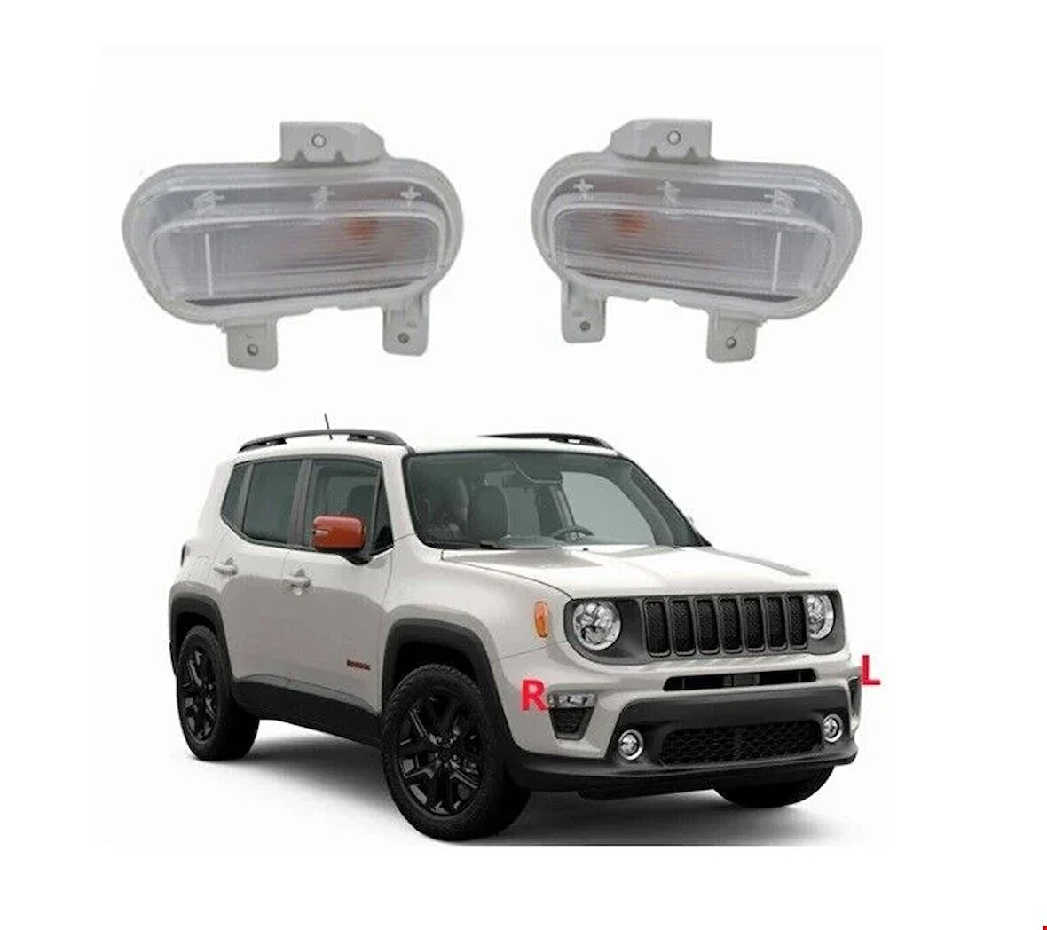 Jeep Renegade Ön Tampon Sinyali Sol (Tek Duy) 2019 Sonrası Uyumlu