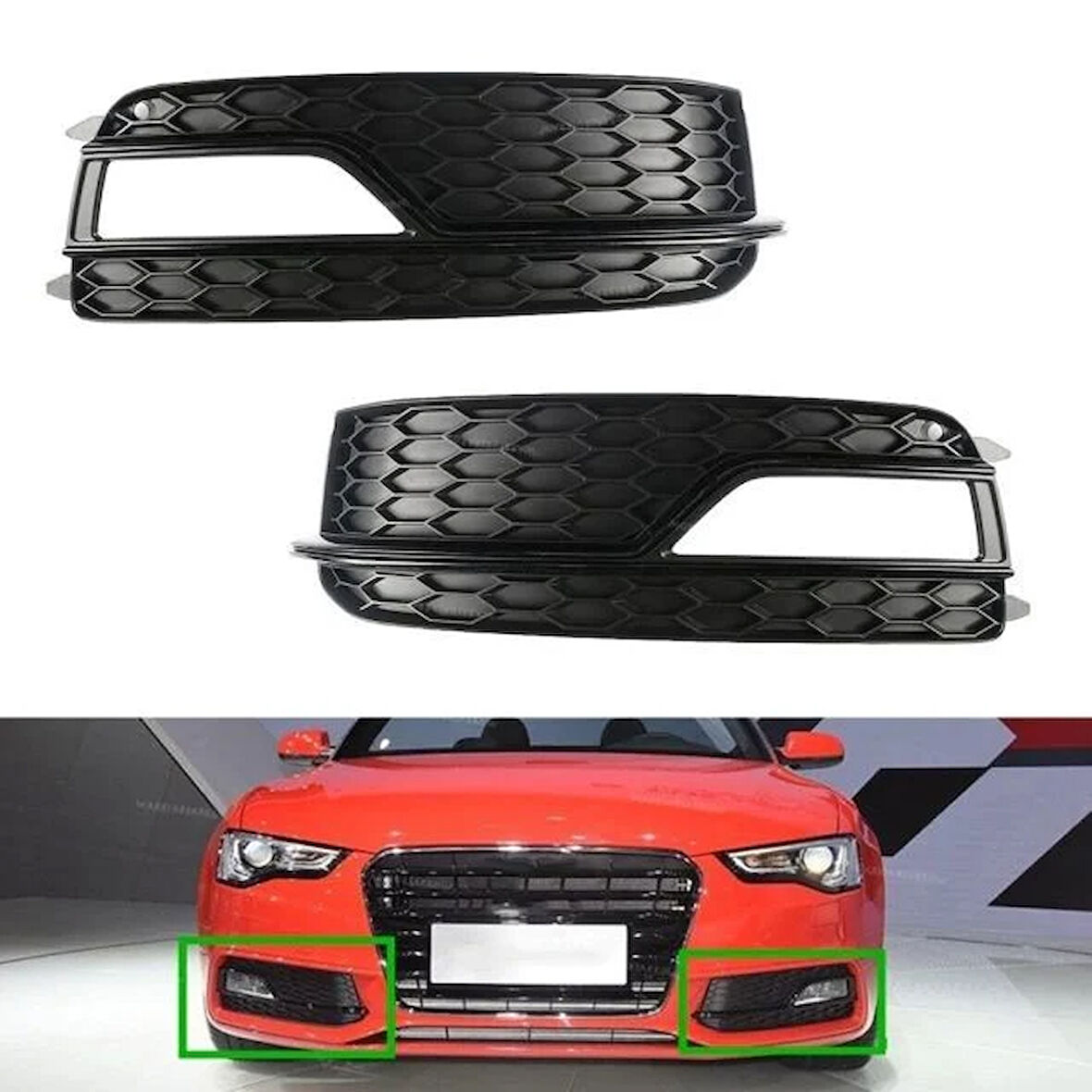 Audi A5 Ön Tampon Izgara Sağ (S-line) 2012 Sonrası Uyumlu