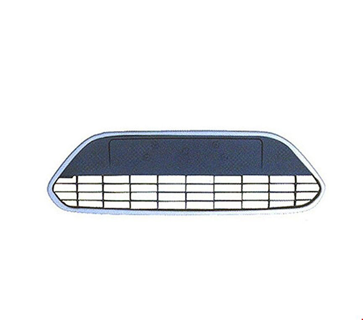 Ford Focus Ön Tampon Orta Izgara (Kromlu) 2008 Sonrası Uyumlu