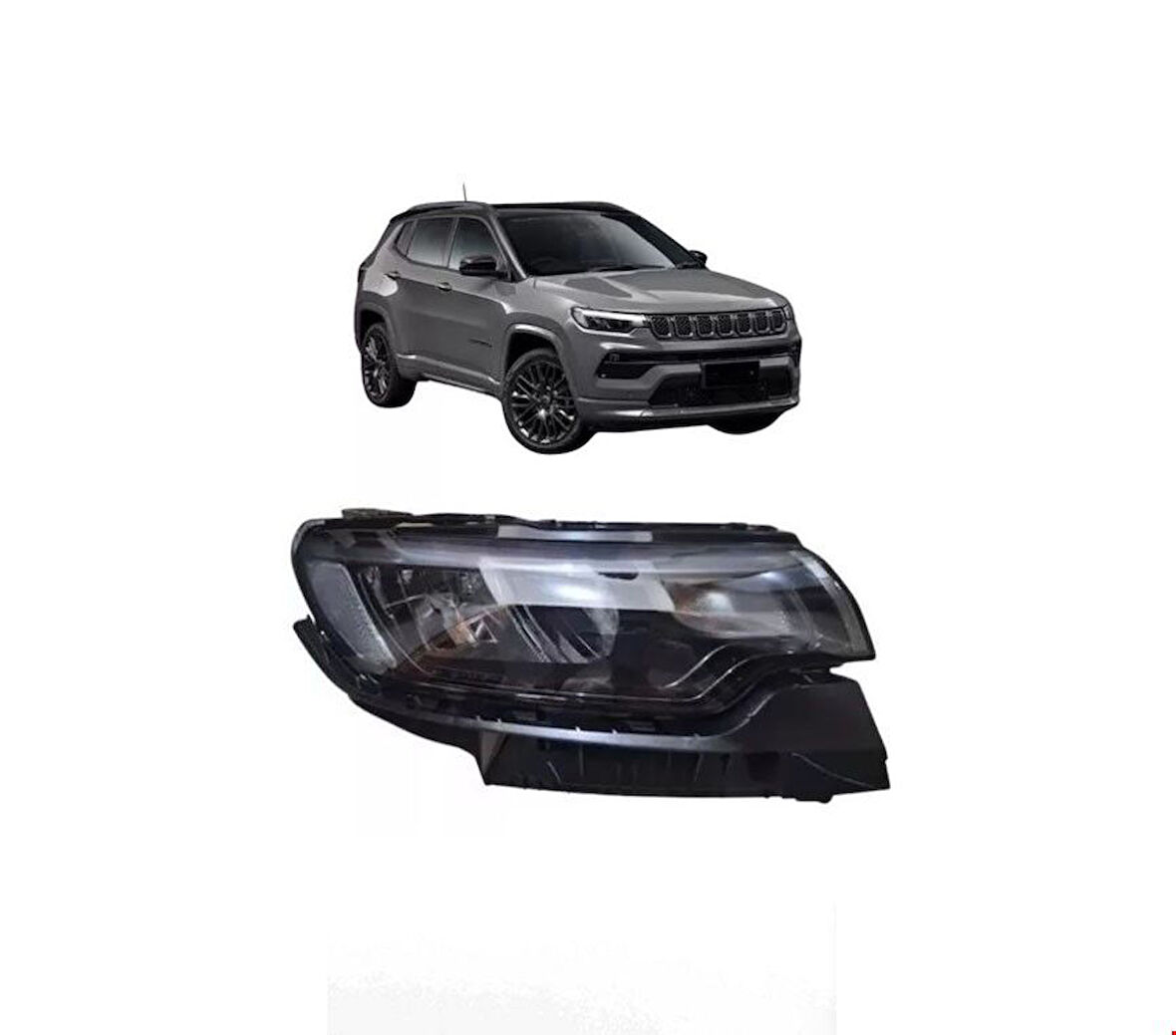 Jeep Compass Ön Far Led Sağ 2021 Sonrası Uyumlu