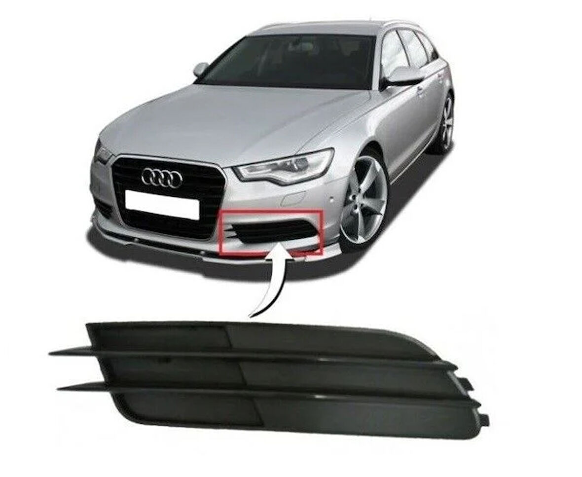 Audi A6 Ön Tampon Izgara Sissiz Sol 2013 Sonrası Uyumlu