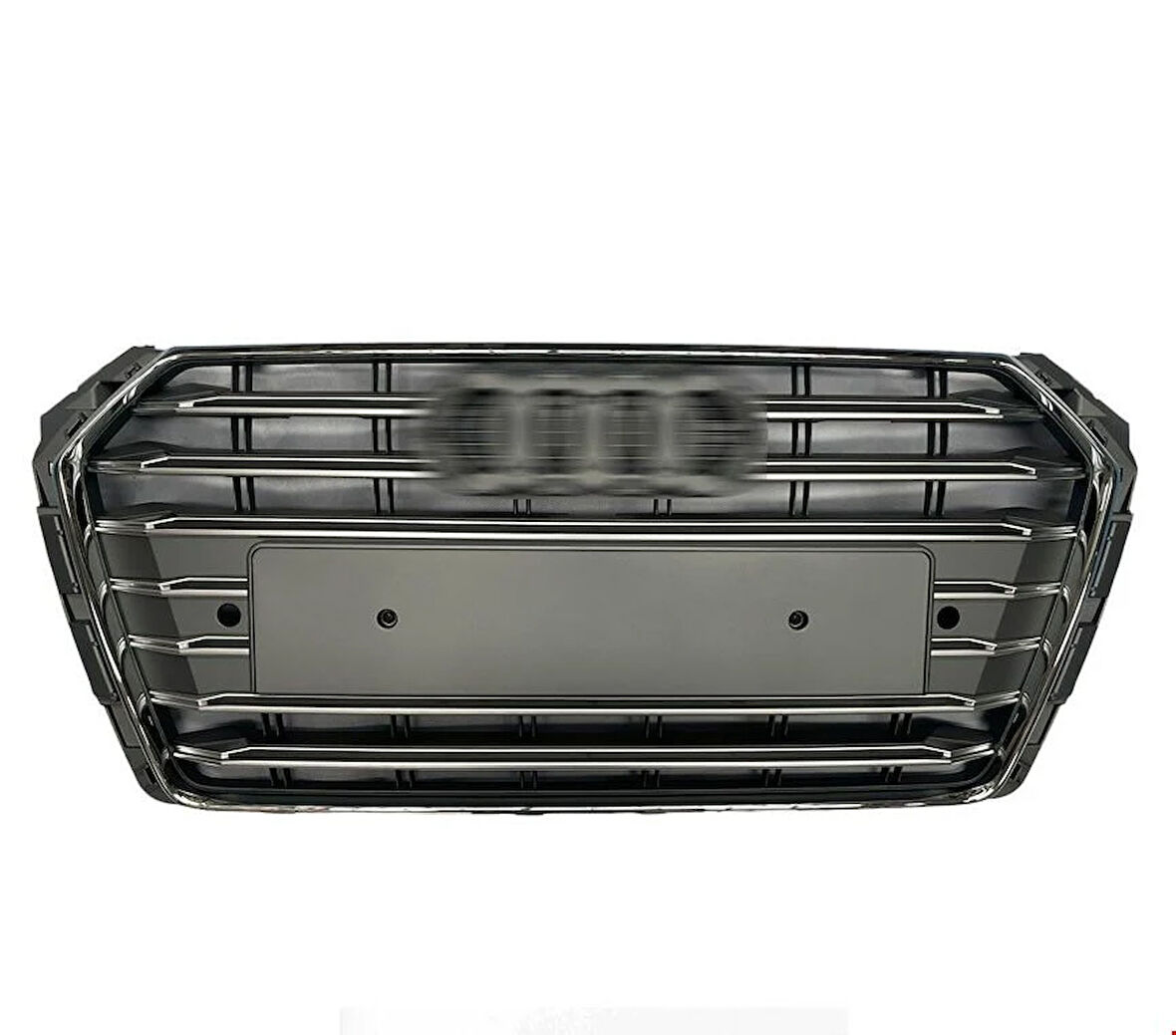 Audi A4 Ön Panjur (Gri-krom ÇIzgili) 2017 Sonrası Uyumlu