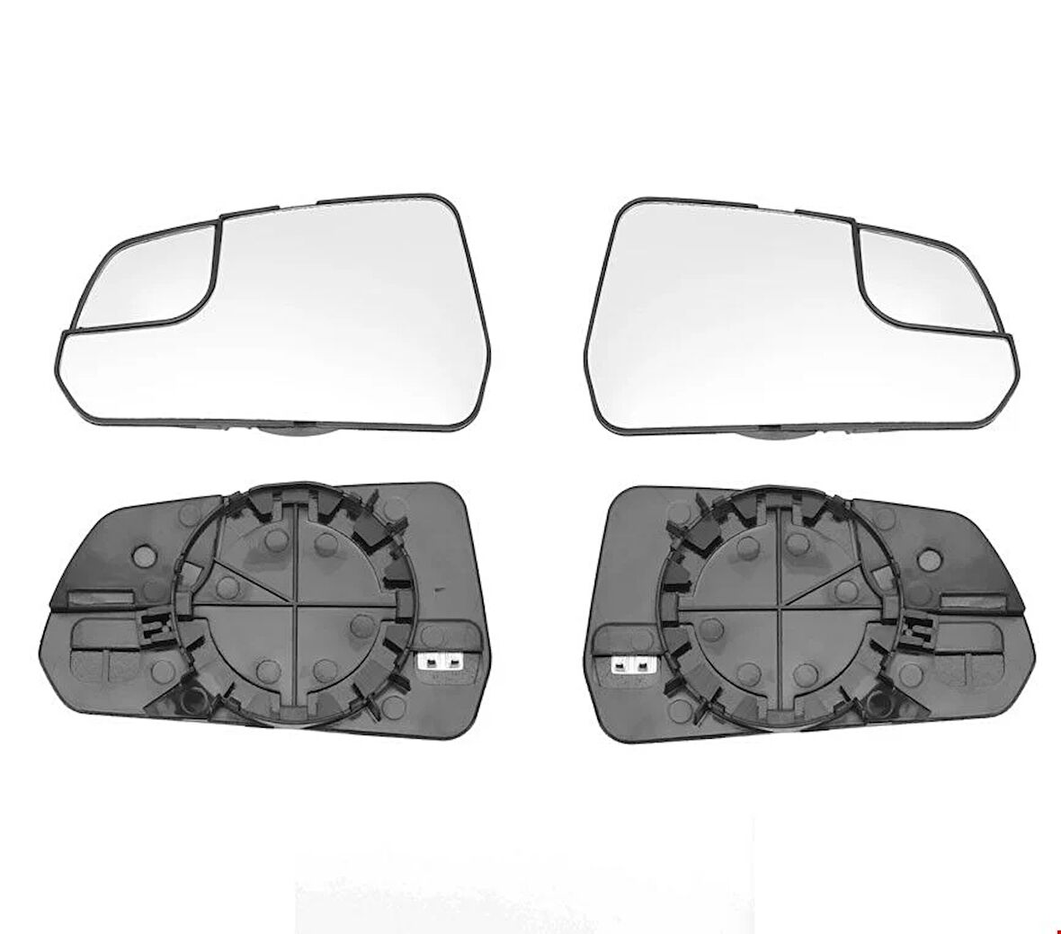 Ford Mustang Dış Dikiz Ayna Camı Seti Sağ Sol 2015 Sonrası Uyumlu