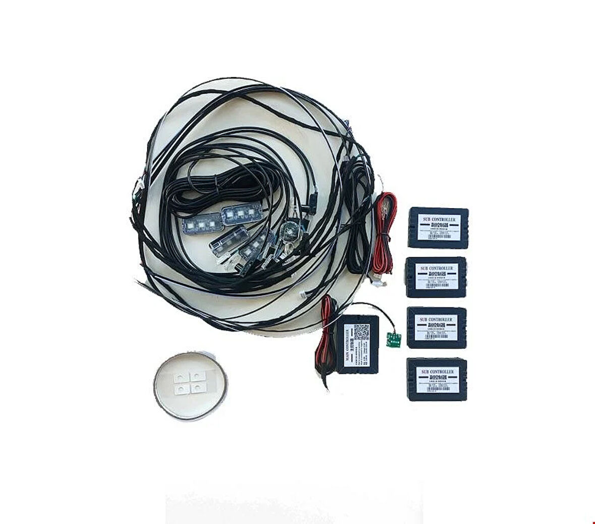 Jeep Rubicon İç Ambiyans Aydınlatma Seti (64 Renk) 2020 Sonrası Uyumlu