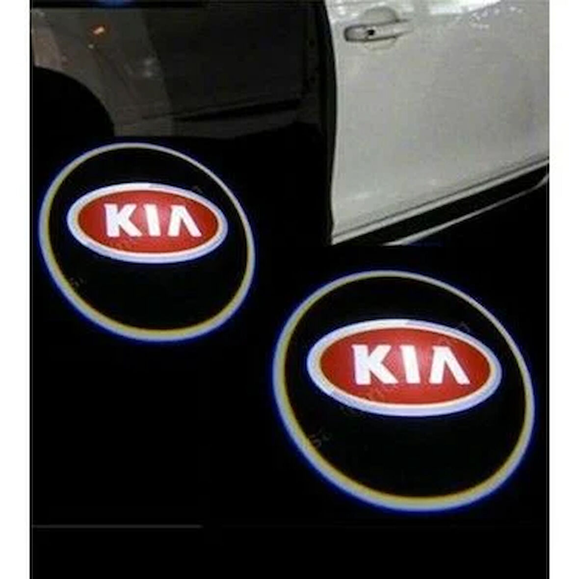 Kia Kapı Altı Delmeli Hayalet Logo