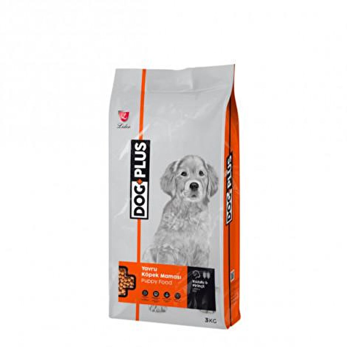 Dogplus Plus Kuzu Etli-Pirinçli Tüm Irklar Yavru Kuru Köpek Maması 3 kg