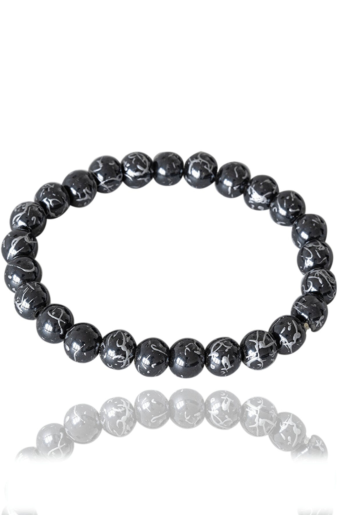 Sertifikalı Özel Tasarım Silver Hematit Taşı Bileklik