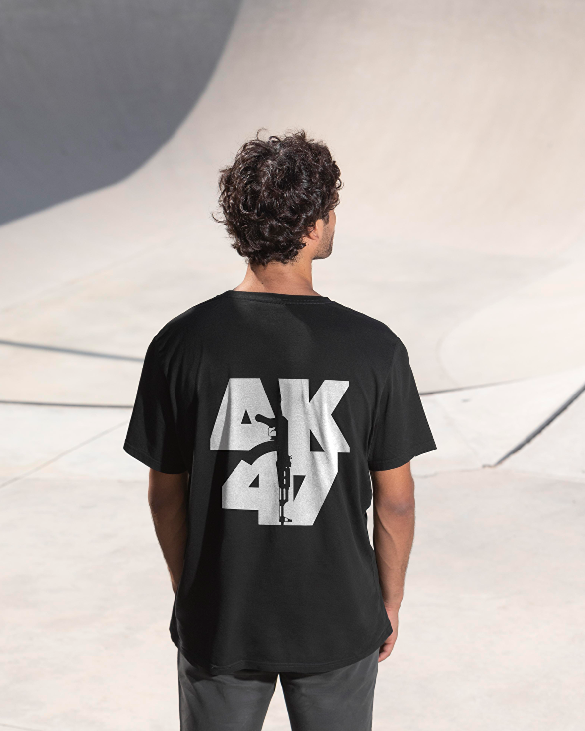 Mafia Baskılı Unisex Oversize T-Shirt