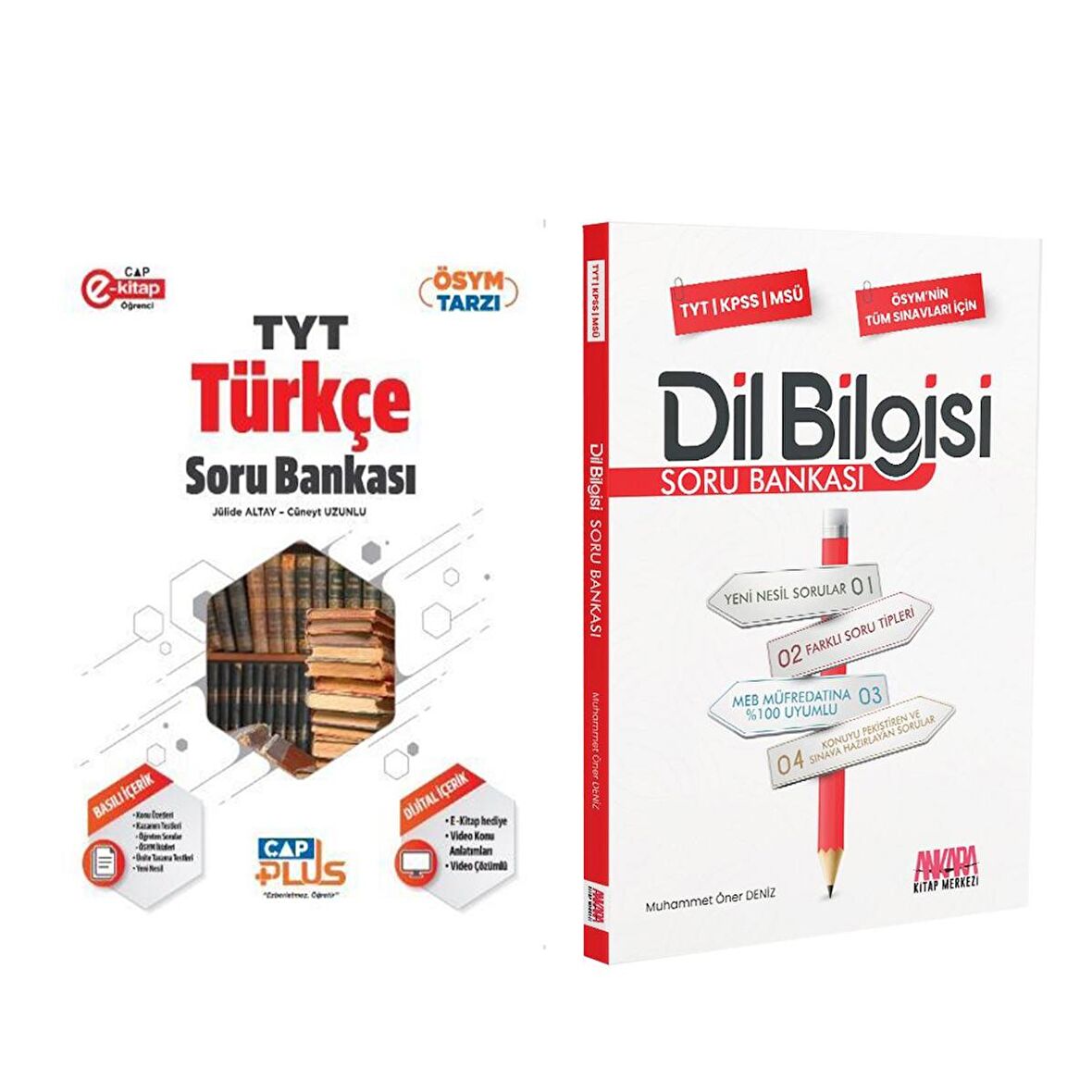 Çap Yayınları TYT Türkçe ve AKM Dil Bilgisi Soru Bankası Seti 2 Kitap