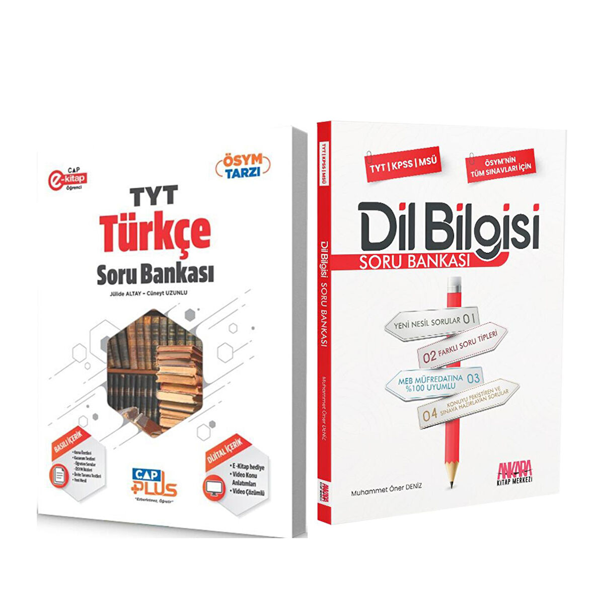 Çap Yayınları TYT Türkçe ve AKM Dil Bilgisi Soru Bankası Seti 2 Kitap