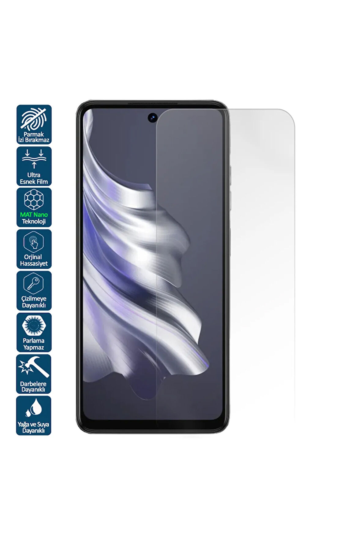Tecno Spark 20 Pro Uyumlu Mat Ekran Koruyucu Film