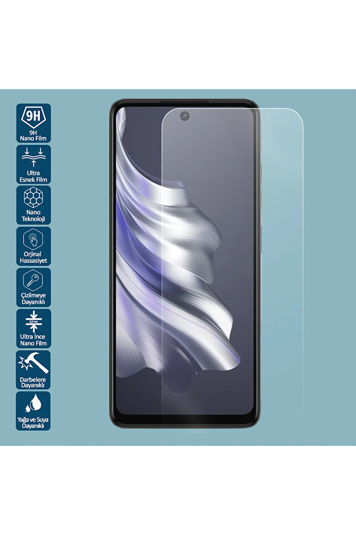 Redmi Note 10s Uyumlu Nano Ekran Koruyucu Film