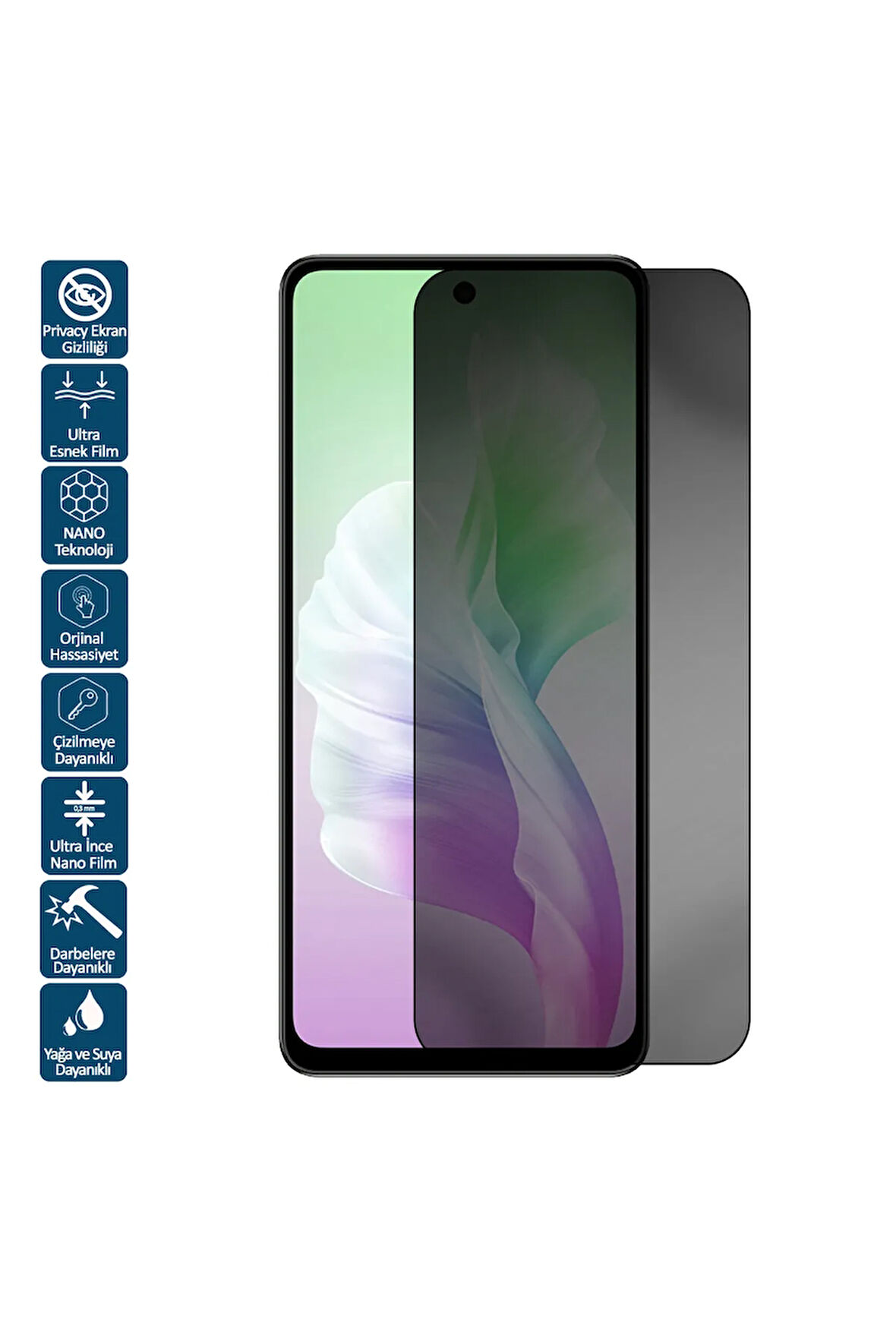 Mipo M59 Privacy Hayalet Ekran Koruyucu Film
