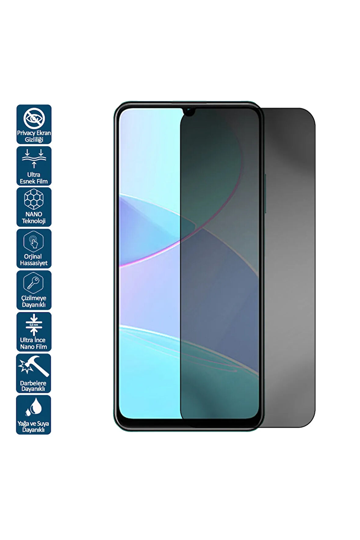 Samsung Galaxy A34 Privacy Hayalet Nano Ekran Koruyucu Film
