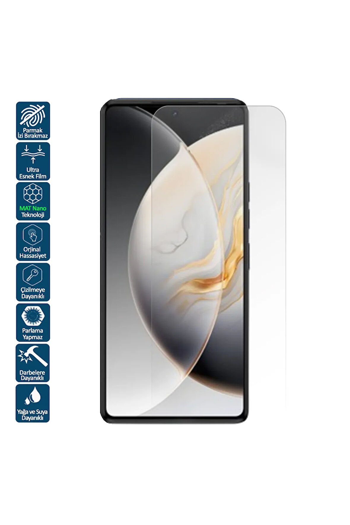 Apple Iphone 3gs Premium 9h İçin Uyumlu Mat Ekran Koruyucu Film